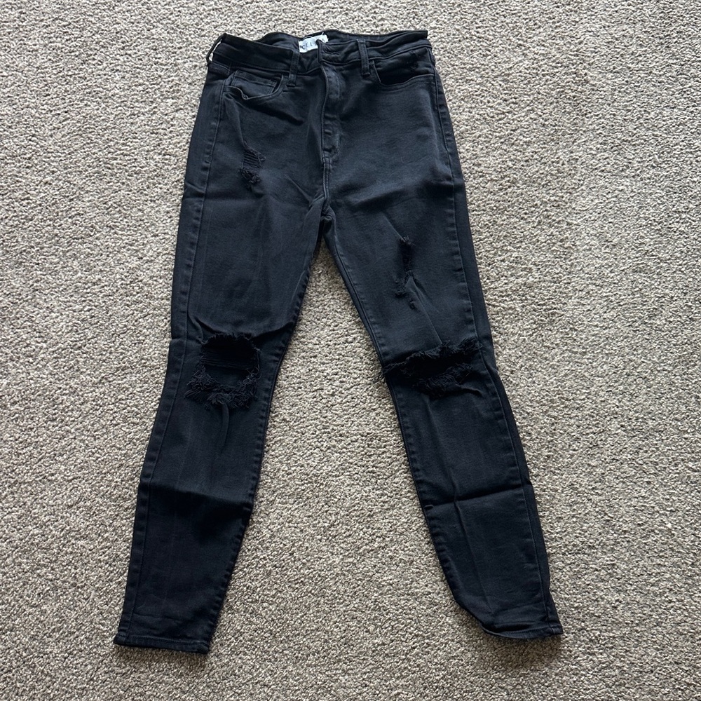 Cello Black Distressed Skinny Jeans